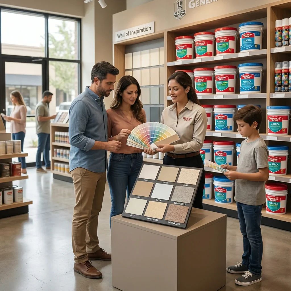 Tienda de pinturas General Paint donde te asesoran y te ayudan a comprar mejor