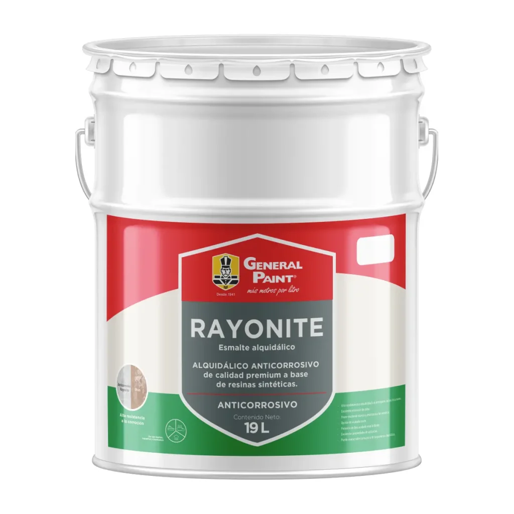 Rayonite General Paint, esmalte alquidálico anticorrosivo de alto brillo para interior y exterior