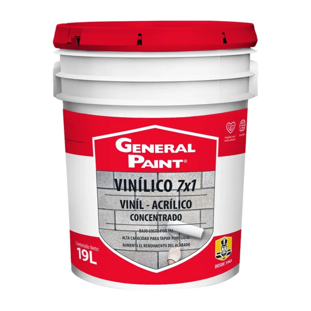 Sellador Vinílico 7x1 General Paint para concreto, mampostería, yeso y tablaroca